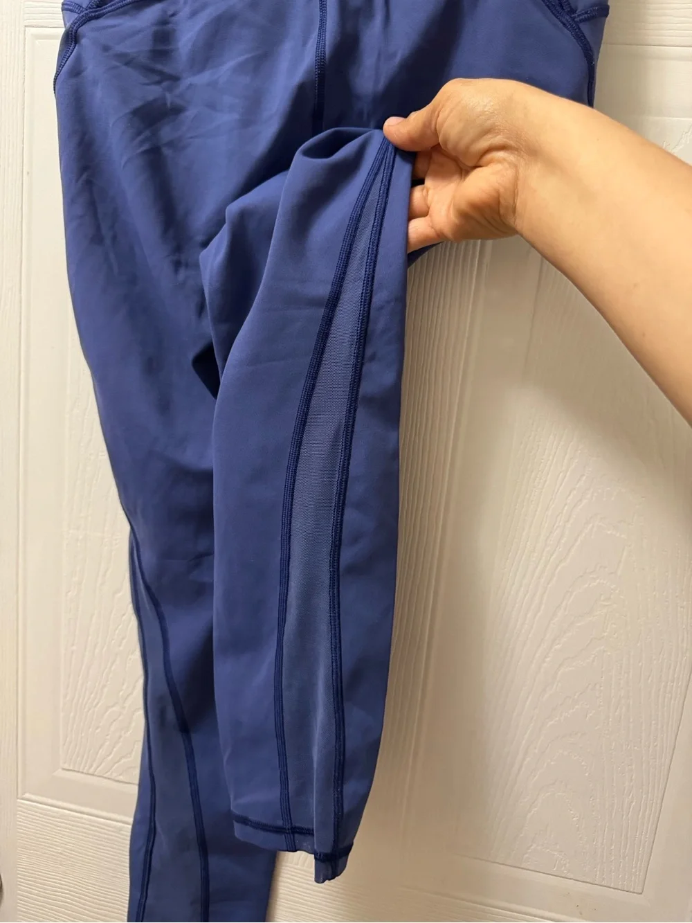 lululemon athletica Navy Blue Women's Pants with Size Button Detail